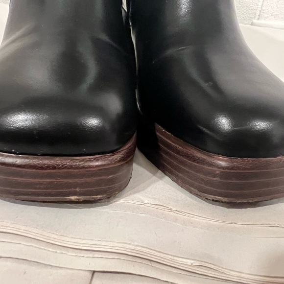 BP Keyla Platform Brown Faux Suede Chunky Bootie - Picture 8 of 13